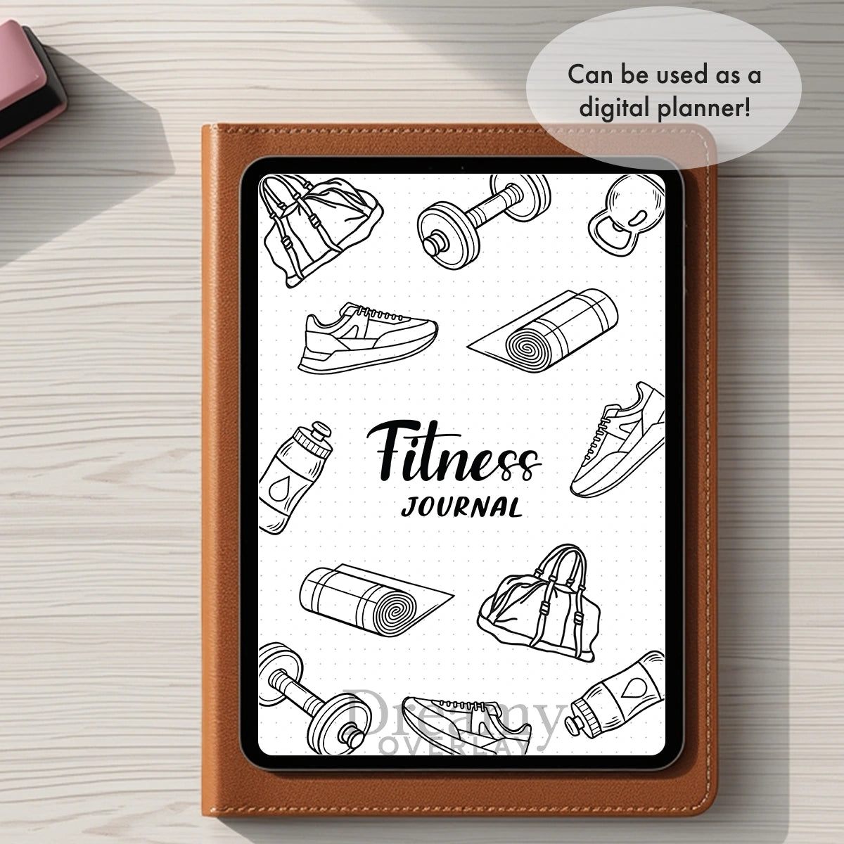 Printable fitness  journal  bundle tracker monthly printable journal page in A4, A5 and US Letter size
