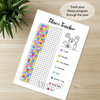 Printable fitness tracker yearly printable journal page in A4, A5 and US Letter size
