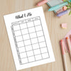Printable fitness trackers bundle monthly printable journal page in A4, A5 and US Letter size
