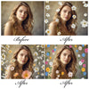 Floral Garland Backdrop Overlays for Photoshop - Falling Flower Effects