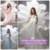 Floral Maternity Backdrops for Photoshop - Pregnancy Portrait Flower Effects