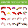 Flower Crown Overlays for Photoshop - Bridal Wreath and Boho Chic Effects