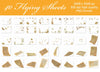 Flying Sheets Overlays for Photoshop - Sheet Music and Senior Photo Props