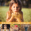 Glitter Overlays for Photoshop - Blowing Gold Dust Effects