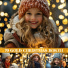 Gold Christmas Overlays for Photoshop - Holiday Bokeh and Festive Atmosphere