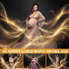 Gold Wave Maternity Overlays for Photoshop - Glitter Backgrounds