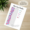 Printable hair care tracker journal page in A4, A5 and US Letter size