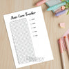 Printable hair care tracker journal page in A4, A5 and US Letter size