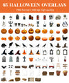 Halloween Overlay for Photoshop - Pumpkin and Witch Hat Effects
