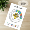 Printable health tracker monthly printable journal page in A4, A5 and US Letter size