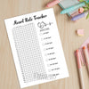 Printable heart rate tracker printable journal page in A4, A5 and US Letter size