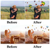 Hot Air Balloon Overlays for Photoshop - Sky Adventure and Travel Effects