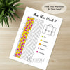 Printable how was work tracker journal page in A4, A5 and US Letter size