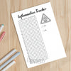 Printable inflammation tracker printable journal page in A4, A5 and US Letter size