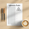 Printable inflammation tracker printable journal page in A4, A5 and US Letter size