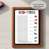 Printable kids chore tracker printable journal page in A4, A5 and US Letter size