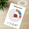 Printable knitting tracker monthly printable journal page in A4, A5 and US Letter size