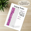 Printable language tracker journal page in A4, A5 and US Letter size