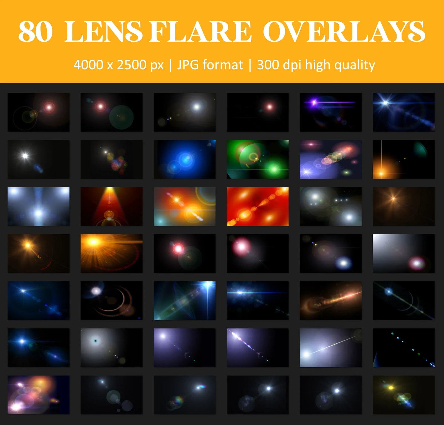 Lens Flare Overlays for Photoshop - Sunlight Rays and Natural Glow