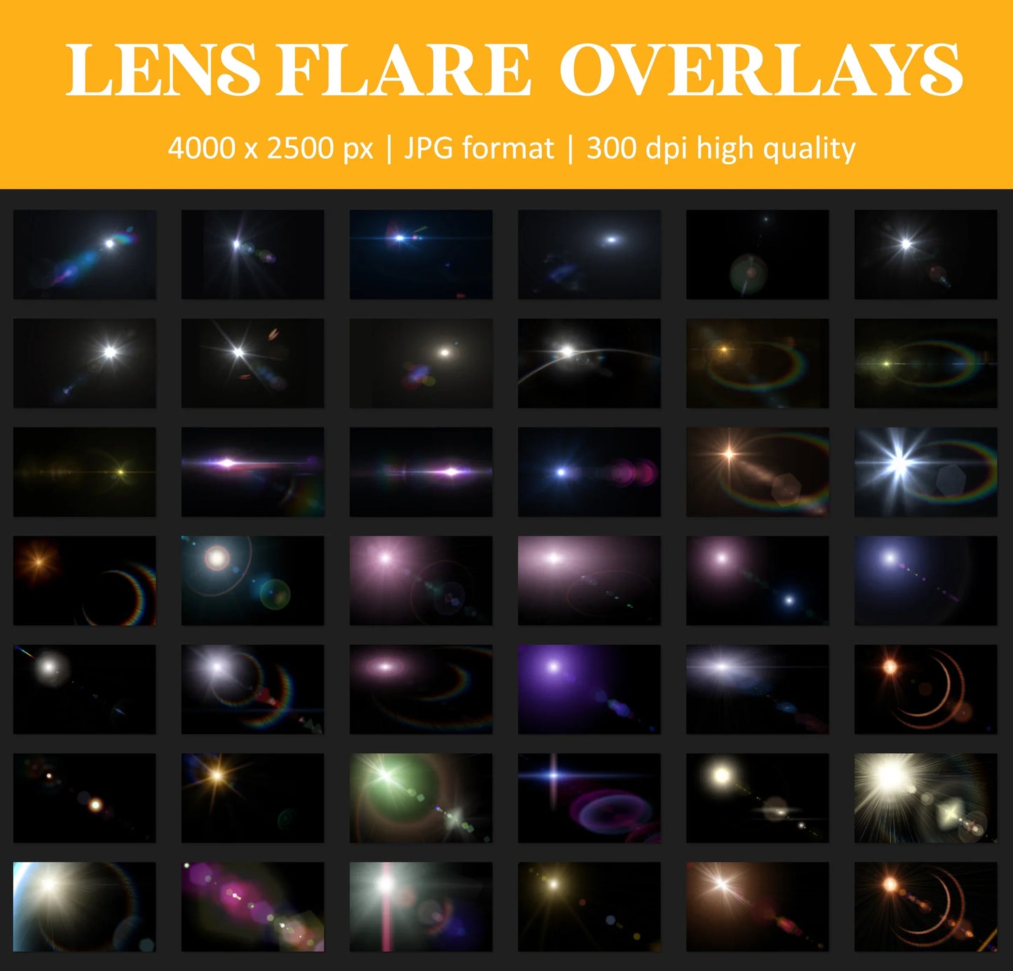 Lens Flare Overlays for Photoshop - Sunlight Rays and Natural Glow