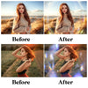 Light Leak Overlays for Photoshop - Rainbow Flare and Sun Effects