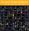 Light Leak Overlays for Photoshop - Rainbow Flare and Sun Effects