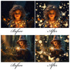 Magic Glowing Butterfly Overlays for Photoshop - Firefly and Magic Dust Effects