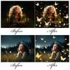 Magic Glowing Butterfly Overlays for Photoshop - Firefly and Magic Dust Effects