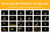 Magic Glowing Butterfly Overlays for Photoshop - Enchanted Garden Light Effects