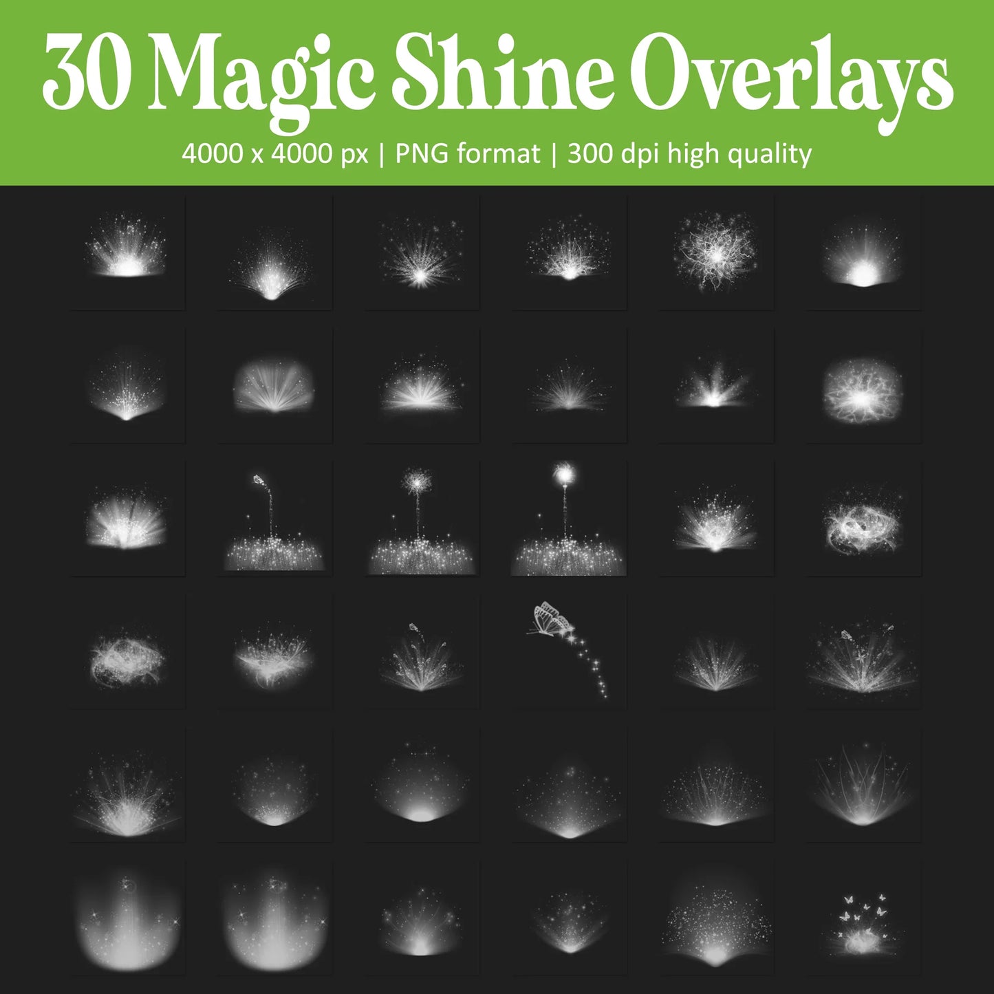 Magic Light Overlays for Photoshop - Book Glow and Enchanted Sparkle Effects
