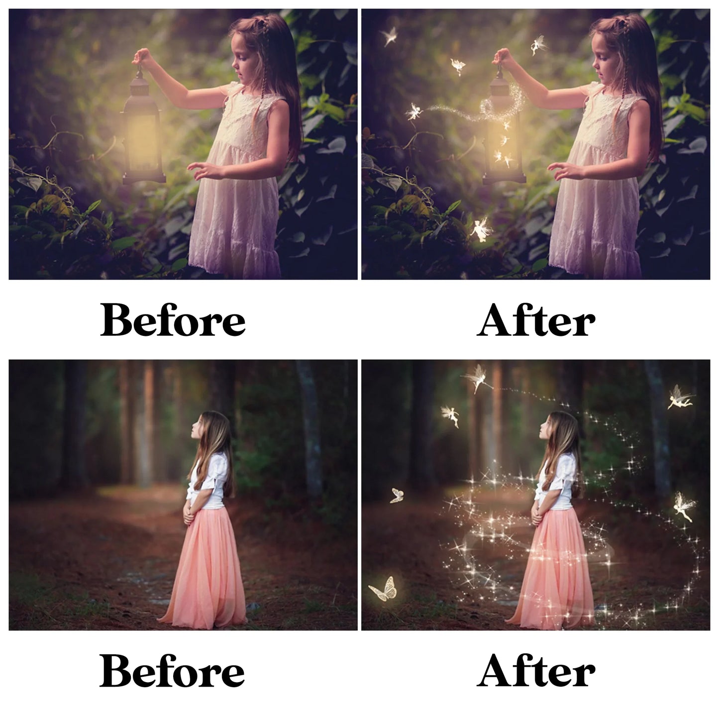 Magical Fairy Overlays for Photoshop - Pixie Dust and Magic Wand Effects