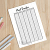 Printable meal tracker printable journal page in A4, A5 and US Letter size