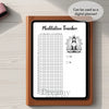 Printable meditation tracker yearly printable journal page in A4, A5 and US Letter size