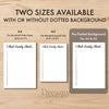 Printable mental health trackers bundle monthly printable journal page in A4, A5 and US Letter size