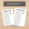 Printable mental health trackers bundle monthly printable journal page in A4, A5 and US Letter size