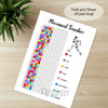 Printable movement tracker journal page in A4, A5 and US Letter size
