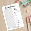 Printable movement tracker journal page in A4, A5 and US Letter size