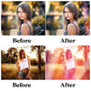 Natural Light Leak Overlays for Photoshop - Rainbow Lens Flare and Crystal Effects
