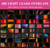 Natural Light Leak Overlays for Photoshop - Rainbow Lens Flare and Crystal Effects