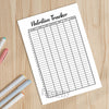 Printable nutrition tracker printable journal page in A4, A5 and US Letter size