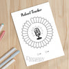 Printable podcast tracker monthly printable journal page in A4, A5 and US Letter size