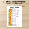 Printable prayer tracker journal page in A4, A5 and US Letter size