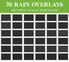 Rain Overlays for Photoshop - Realistic Falling Raindrops