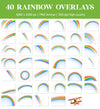 Rainbow Overlays for Photoshop - Colorful Prism and Light Spectrum Effects