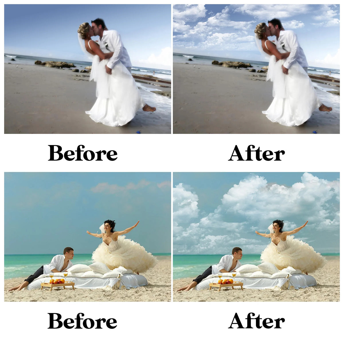 Realistic Cloud Overlays for Photoshop - Sky and Weather Backdrop Effects