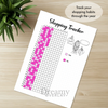 Printable shopping tracker printable journal page in A4, A5 and US Letter size