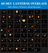 Sky Lantern Overlays for Photoshop - Floating Chinese Lanterns