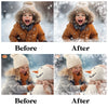 Snowflake Border Overlays for Photoshop - Winter Holiday Card Frame Effects
