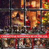 Snowy Window Overlays for Photoshop - Frosted Christmas Pane Effects