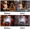 Snowy Window Overlays for Photoshop - Frosted Christmas Pane Effects